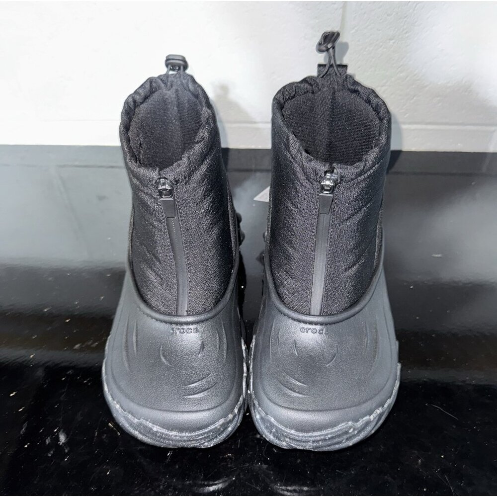 Crocs Echo Boot Z Shield Womens Zip Insulated Winter Snow Boots Size 8 Black - Picture 4 of 9
